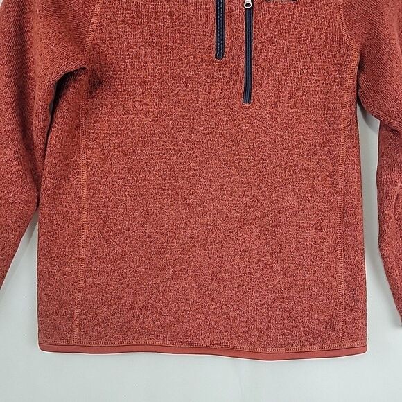Patagonia Better Sweater Kids Youth Medium 10 Red Quarter Zip 1/4 Pullover - Picture 6 of 10